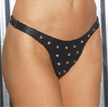 Women's Studded Leather Thong.